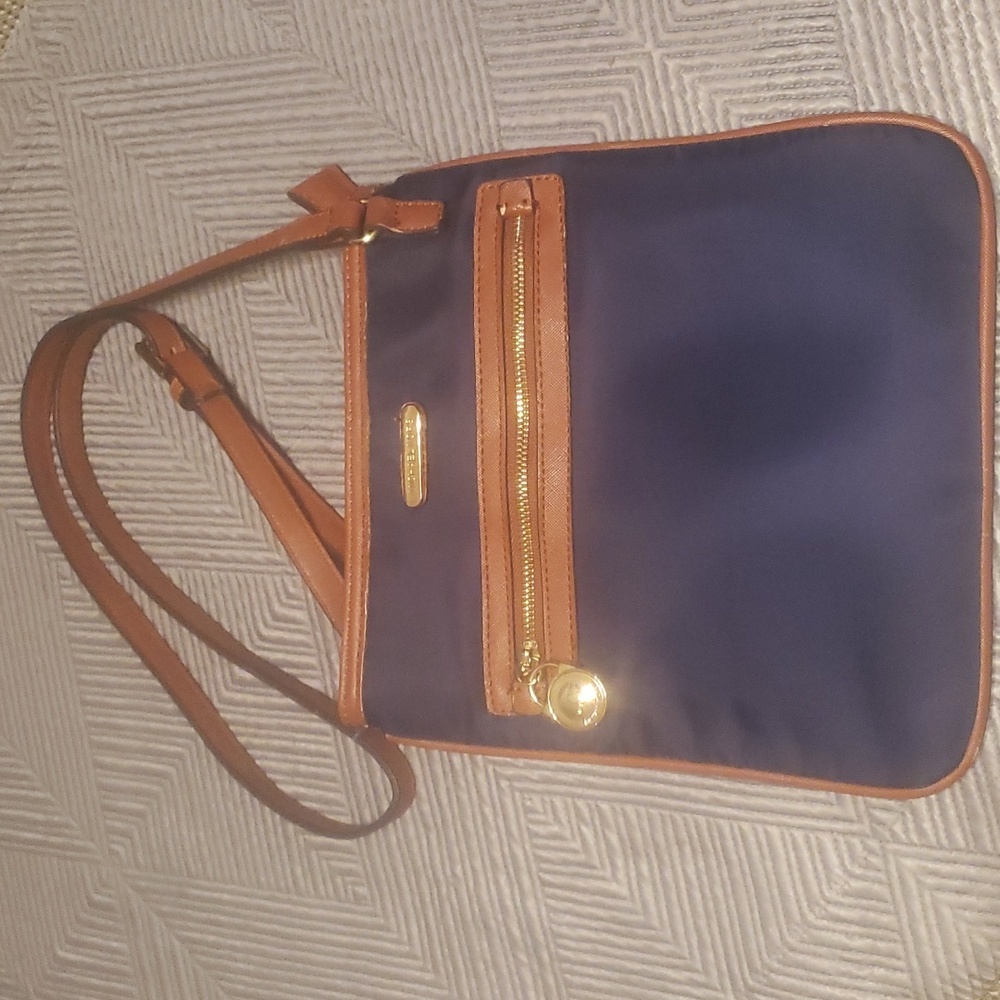 Michael Kors blue nylon crossbody bag